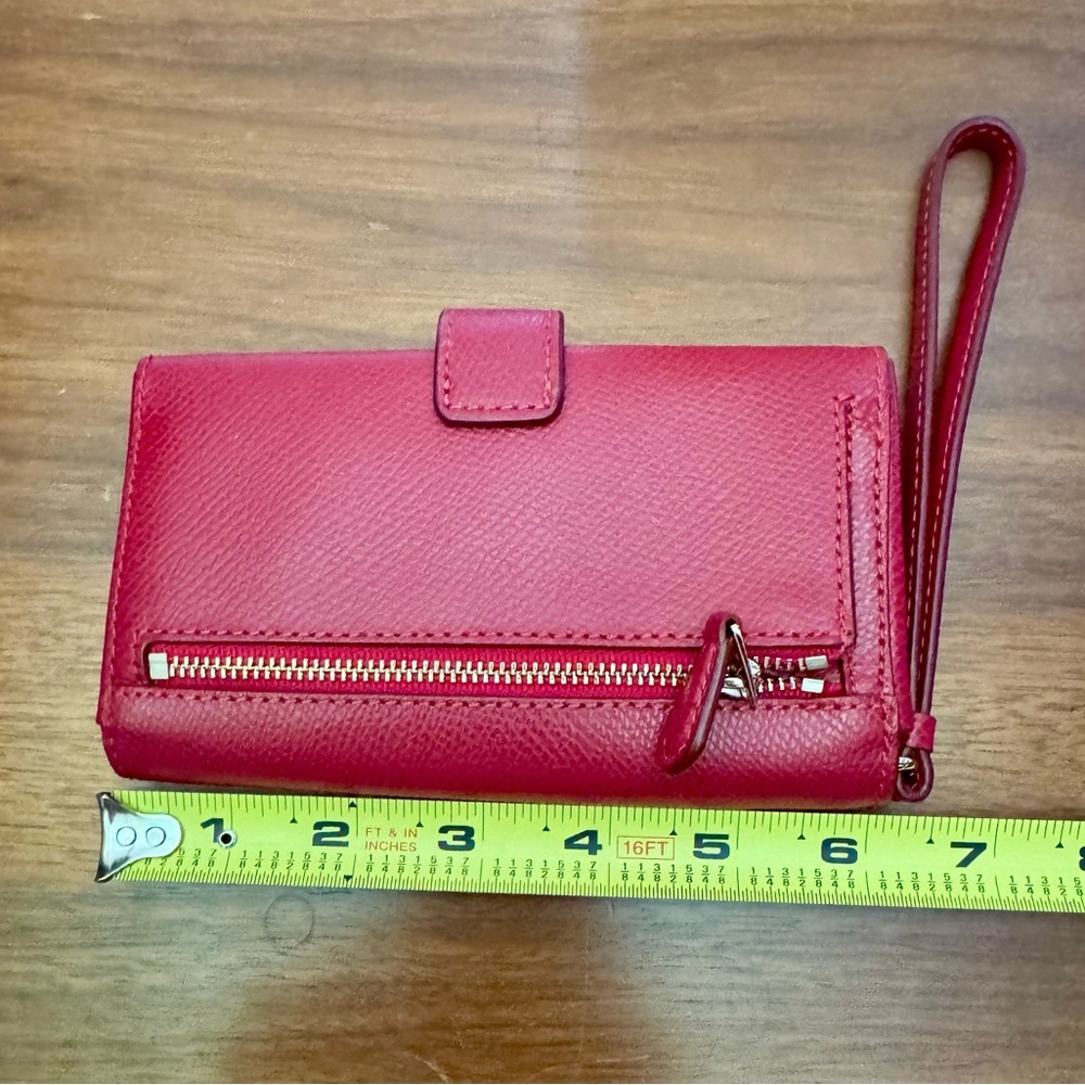 Coach Red Wristlet Wallet - Picture 4 of 4